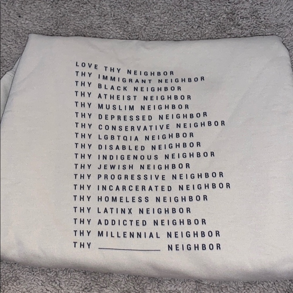Cream sweatshirt